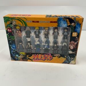 Naruto Mini Figure Set 12 Pcs Anime Characters Kakashi Sasuke Itachi NEW Bundle